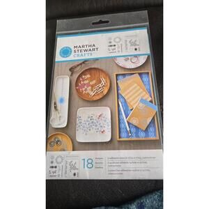 MARTHA STEWART CRAFT ADHESIVE STENCILS 5.75" x 7.75" #33271 FAIR ISLE DOTS